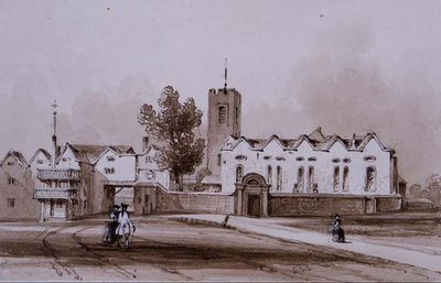 Scuola e Cappella di Highgate, c.1840 da George Sidney Shepherd