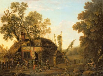 Raccolta del luppolo, c.1760 da George Smith
