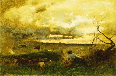 Tramonto dorato da George Snr. Inness