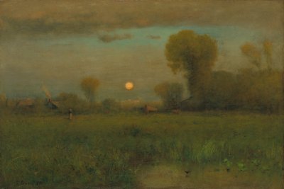 Luna del raccolto da George Snr. Inness