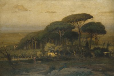 Boschetto di pini della Villa Barberini da George Snr. Inness