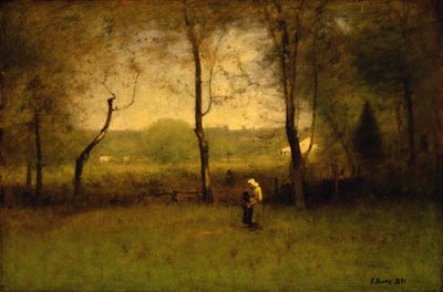 Raccoglitori di legna: un pomeriggio autunnale, 1891 da George Snr. Inness