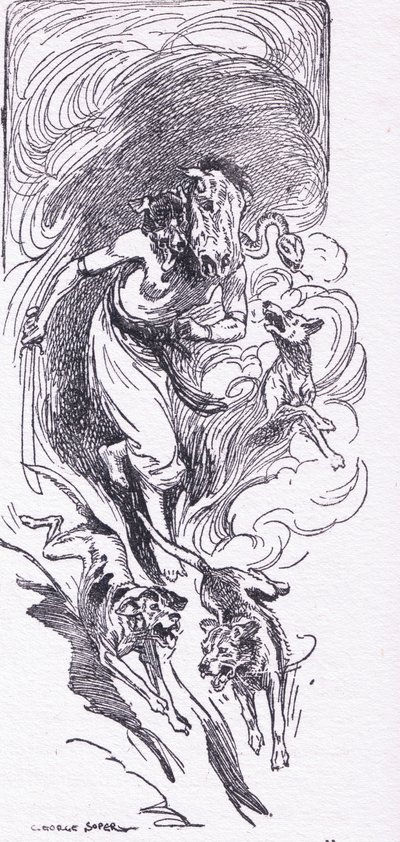 Brimo la strega cacciatrice selvaggia, da Gli Eroi pubblicato da George Allen e Unwin 1929 da George Soper