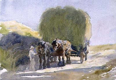 Covone di fieno alla luce del sole da George Soper