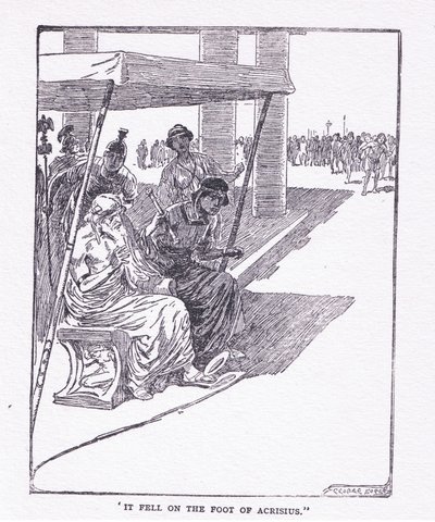 Cadde sul piede di Acrisio, da Gli Eroi pubblicato da George Allen e Unwin 1929 da George Soper