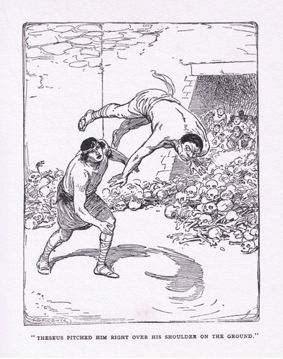Il mare lo lanciò proprio sopra la sua spalla a terra, da Gli Eroi pubblicato da George Allen e Unwin 1929 da George Soper