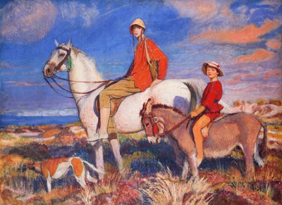 Hilda e Mary a Studland Bay, Dorset (c.1930) da George Spencer Watson