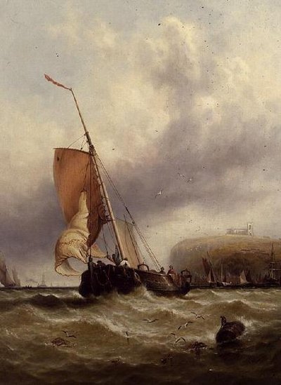 Barca da Pesca in Mare Mosso da George Stainton