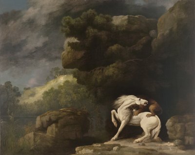 Un Leone che Attacca un Cavallo da George Stubbs