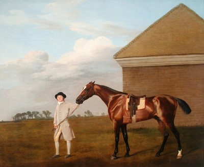 Firetail con il suo allenatore vicino alla casa di sfregamento a Newmarket Heath, 1773 da George Stubbs