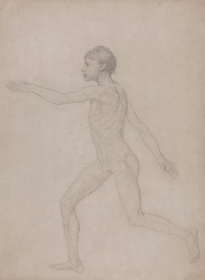 Figura umana, vista laterale (bozza preliminare per lo studio finale della Tabella VIII) da George Stubbs