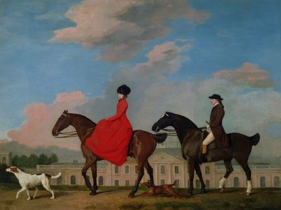 John e Sophia Musters a cavallo a Colwick Hall, 1777 da George Stubbs