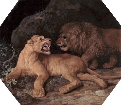 Leone e leonessa da George Stubbs