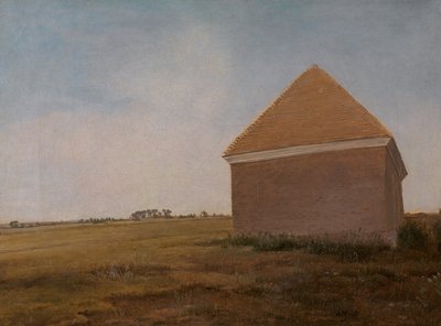 Newmarket Heath, con le scuderie del re alla fine del Beacon Course, ca. 1765 da George Stubbs