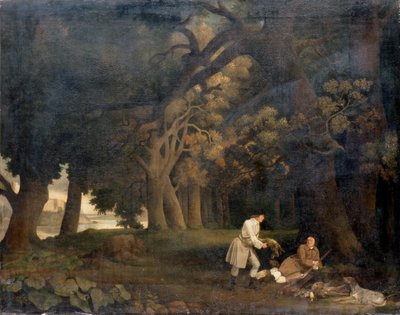 Scena di caccia nella foresta da George Stubbs