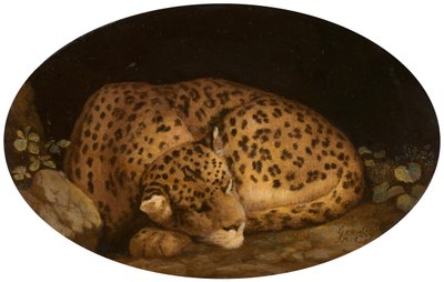 Leopardo addormentato da George Stubbs
