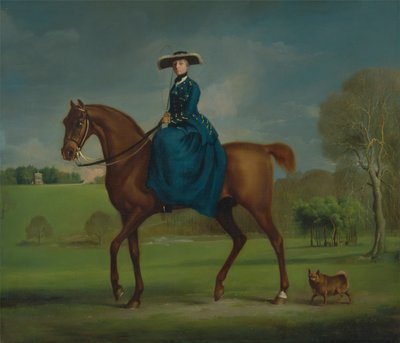 La contessa di Coningsby in costume da caccia di Charlton da George Stubbs