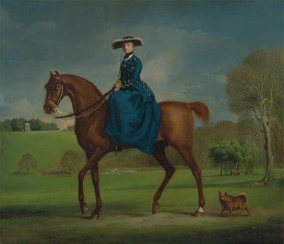 La contessa di Coningsby nel costume della caccia di Charlton da George Stubbs