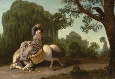 La moglie del contadino e il corvo da George Stubbs