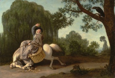 La Moglie del Contadino e il Corvo da George Stubbs