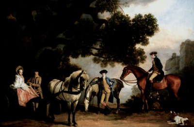 Le famiglie Milbanke e Melbourne da George Stubbs