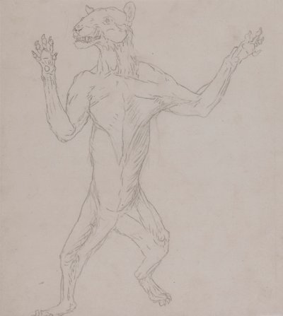 Corpo di Tigre, in Posizione Umana da George Stubbs