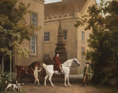 William Henry Cavendish Bentinck, 3° duca di Portland davanti alle scuderie di Welbeck Abbey da George Stubbs