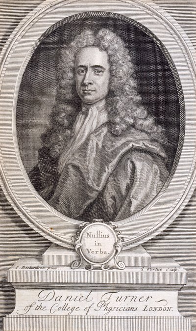 Daniel Turner, MD, LRCP, medico, 1717 da George Vertue
