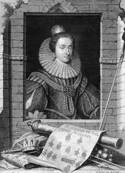 Elisabetta di Boemia, c1700-1750 da George Vertue