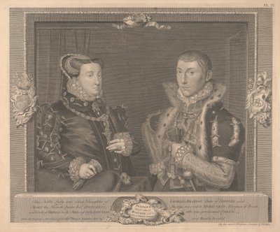 Frances Grey (nata Brandon), Duchessa di Suffolk e suo marito Adrian Strokes da George Vertue