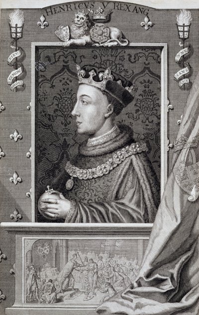 Enrico V (1387-1422), dopo un dipinto a Kensington Palace da George Vertue