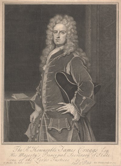 James Craggs, il Giovane da George Vertue