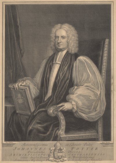 Johannes Potter, Arcivescovo di Canterbury da George Vertue