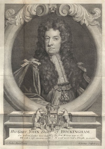 John Sheffield, 1° Duca di Buckingham e Normanby 1648-1721, 1722 da George Vertue