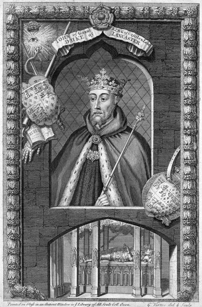 Giovanni di Gaunt, 1º duca di Lancaster da George Vertue