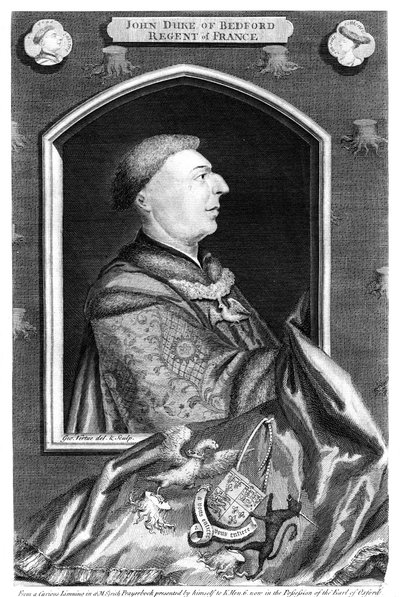 Giovanni di Lancaster, 1° Duca di Bedford, 18° secolo da George Vertue