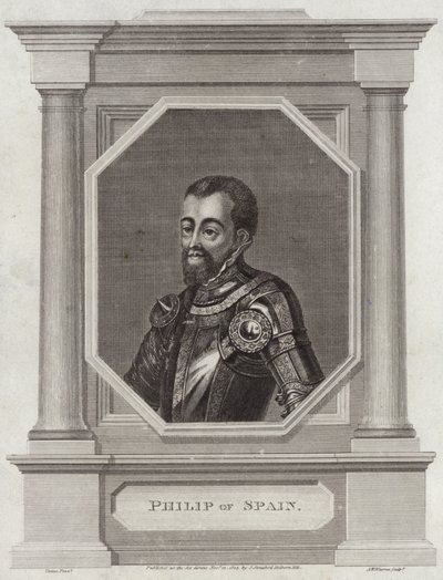 Re Filippo II di Spagna da George Vertue