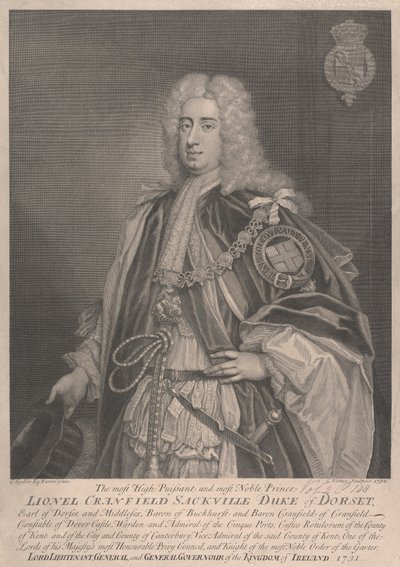 Lionel Cranfield Sackville, 1° Duca di Dorset da George Vertue