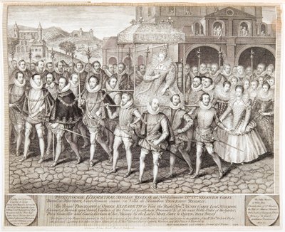 Processione reale della regina Elisabetta I da George Vertue