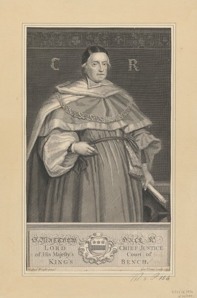 Sir Matthew Hale da George Vertue