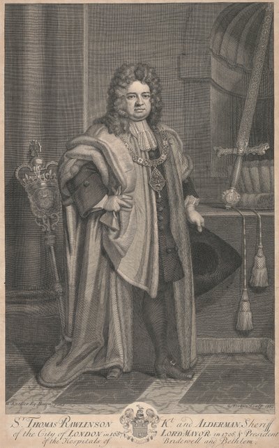 Sir Thomas Rawlinson da George Vertue
