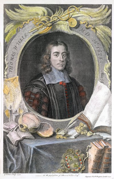 Thomas Willis, medico inglese del XVII secolo, 1742 da George Vertue