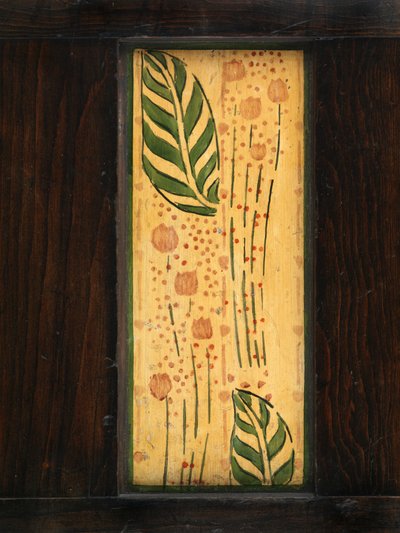 Pannello decorativo da parete (quercia dipinta) da George Walton
