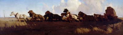 Attraverso le pianure di terra nera da George Washington Lambert