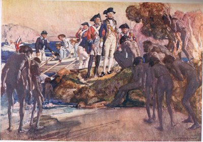 Governatore Phillip a Sydney Cove da George Washington Lambert