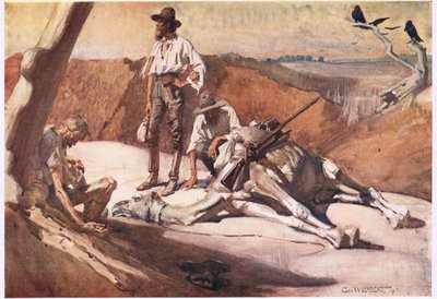 Sulla strada per Mount Hopeless da George Washington Lambert