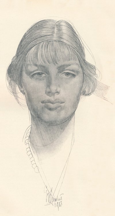 La bella ragazza, c. 1914 da George Washington Lambert
