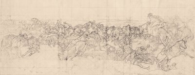 La Carica della 4ª Brigata di Cavalleria Leggera a Beersheba da George Washington Lambert
