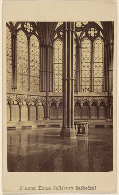 Sala Capitolare. Cattedrale di Salisbury. da George Washington Wilson