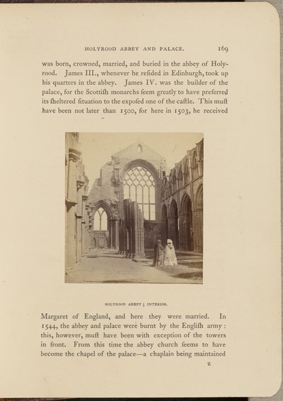 Abbazia di Holyrood; Interno da George Washington Wilson